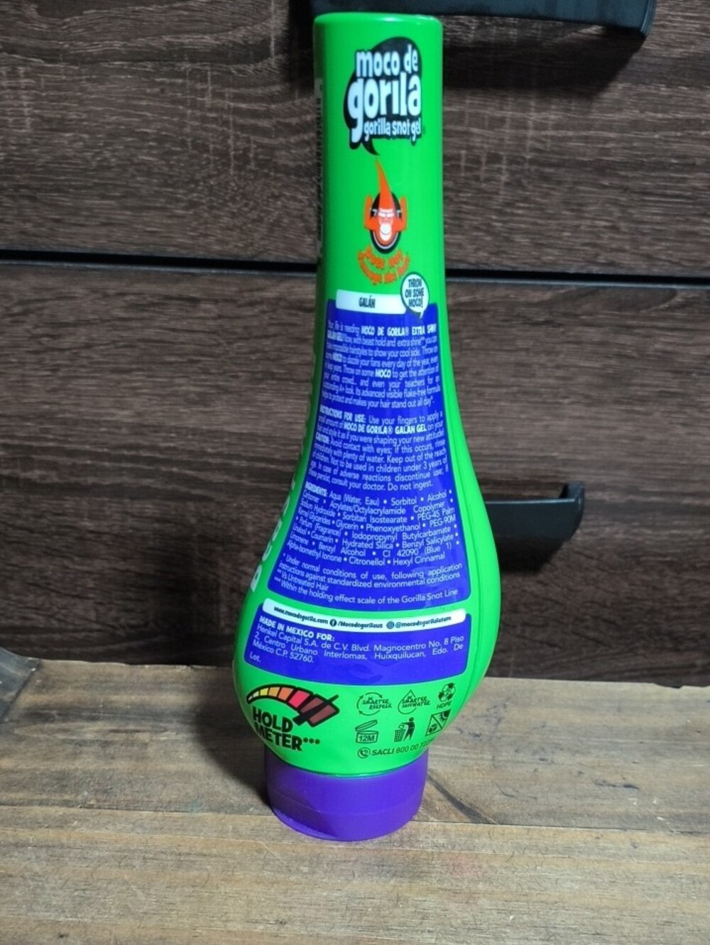 Moco de Gorila Hair Gel - Bright Green Bottle - Picture 2 of 3